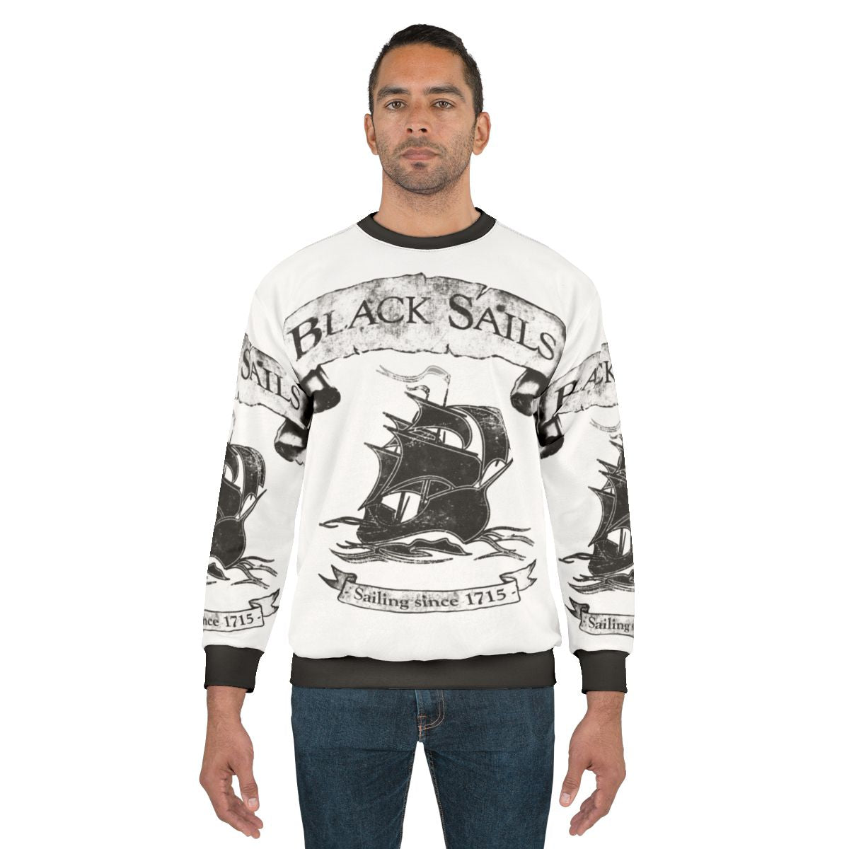Black Sails Sailing Since 1715 Sweatshirt, Pirates TV Series Merchandise