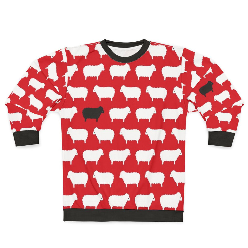 Black Sheep Pattern Sweatshirt