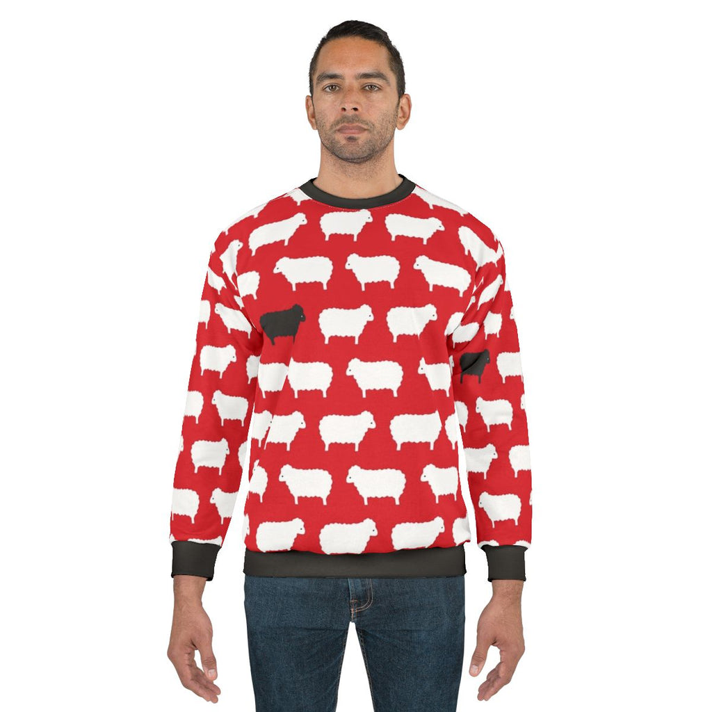 Black Sheep Pattern Sweatshirt