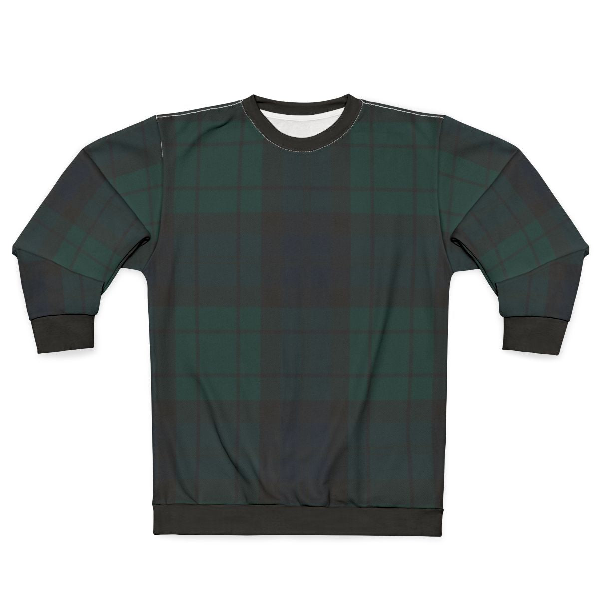 Black Watch Tartan Sweatshirt - Authentic Scottish Clan Tartan