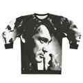 Black and white linocut portrait of iconic French actor Jean Marais