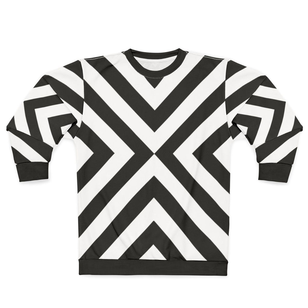 Minimalist black and white simple pattern sweatshirt