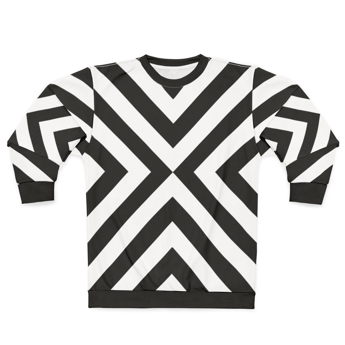 Minimalist black and white simple pattern sweatshirt