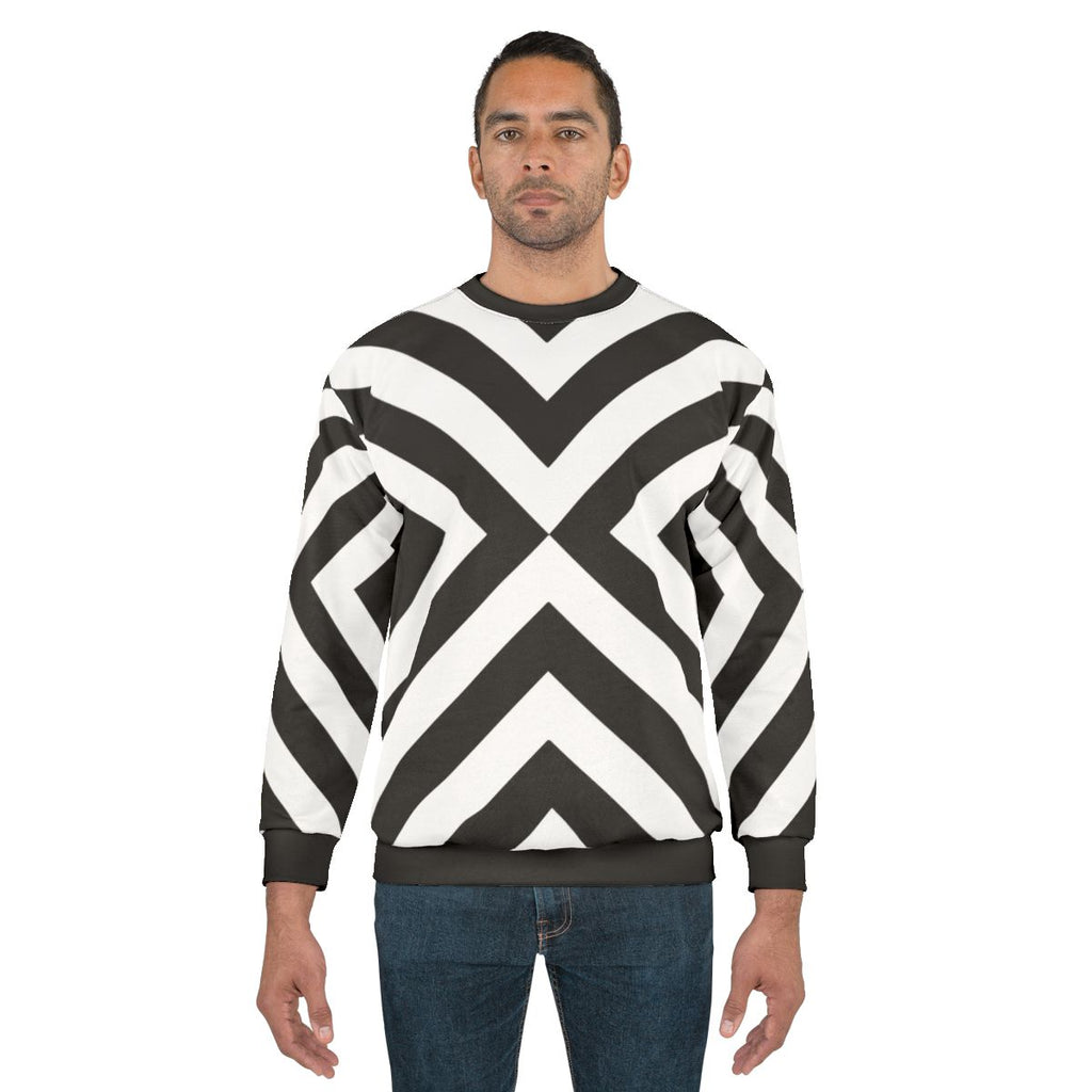 Minimalist black and white simple pattern sweatshirt