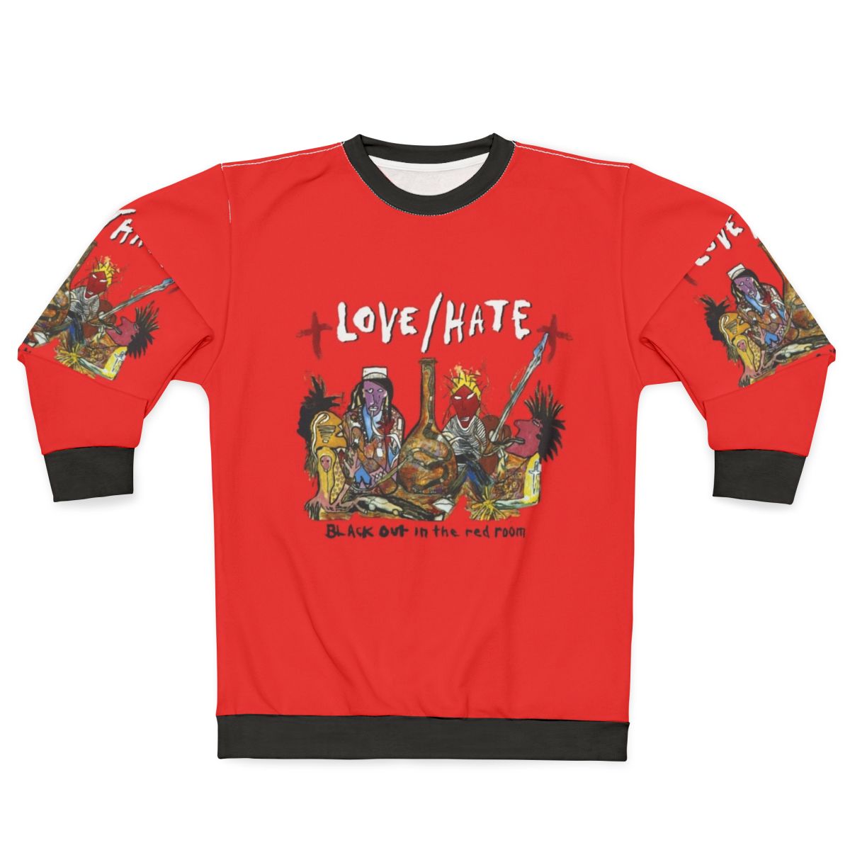 Blackout in the Red Room Heavy Metal Grunge Sweatshirt