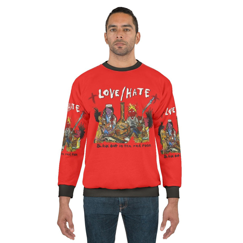 Blackout in the Red Room Heavy Metal Grunge Sweatshirt