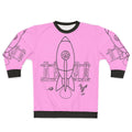 Blast Off Girls' Space Adventure Rocket Ship Sweatshirt