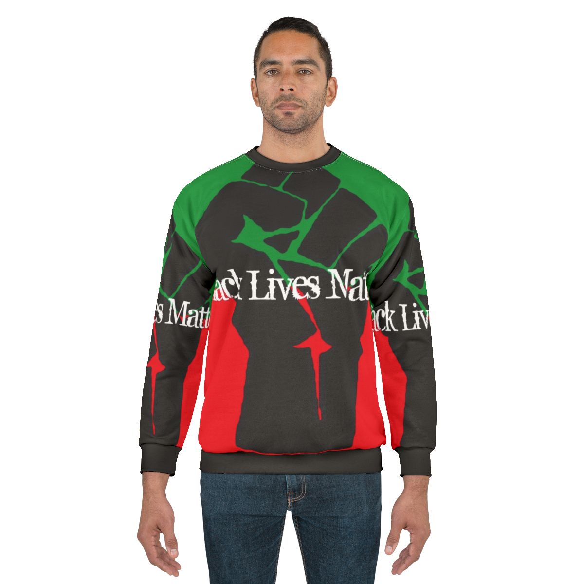 Black Lives Matter Pan African Fist Sweatshirt