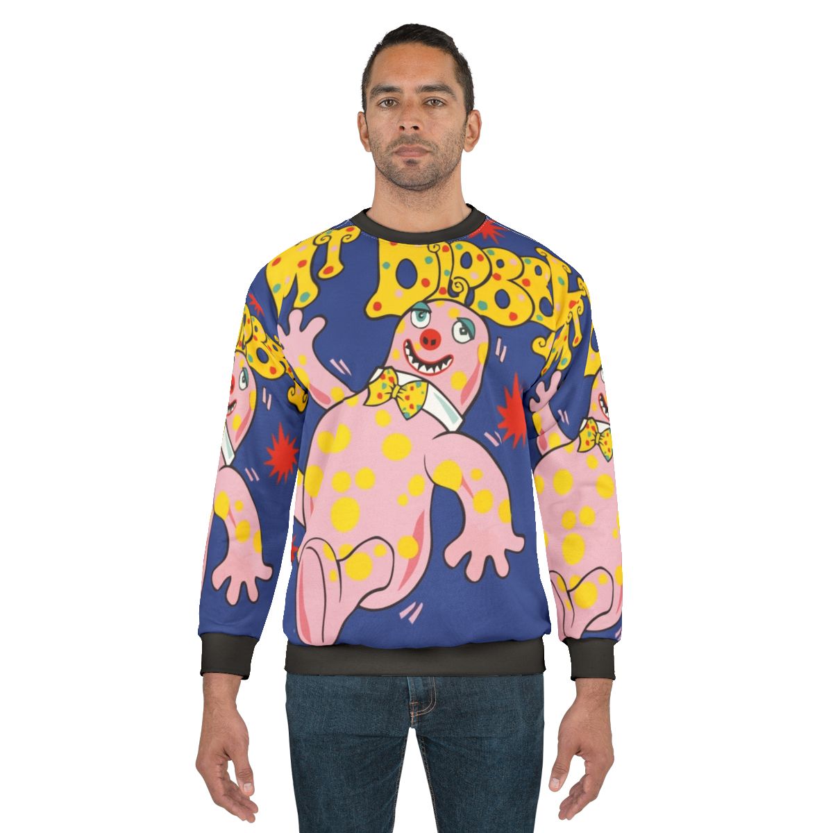 Mr Blobby Inspired Funny Christmas Sweatshirt