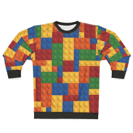 Modeling a block pattern sweatshirt with gaming-inspired design