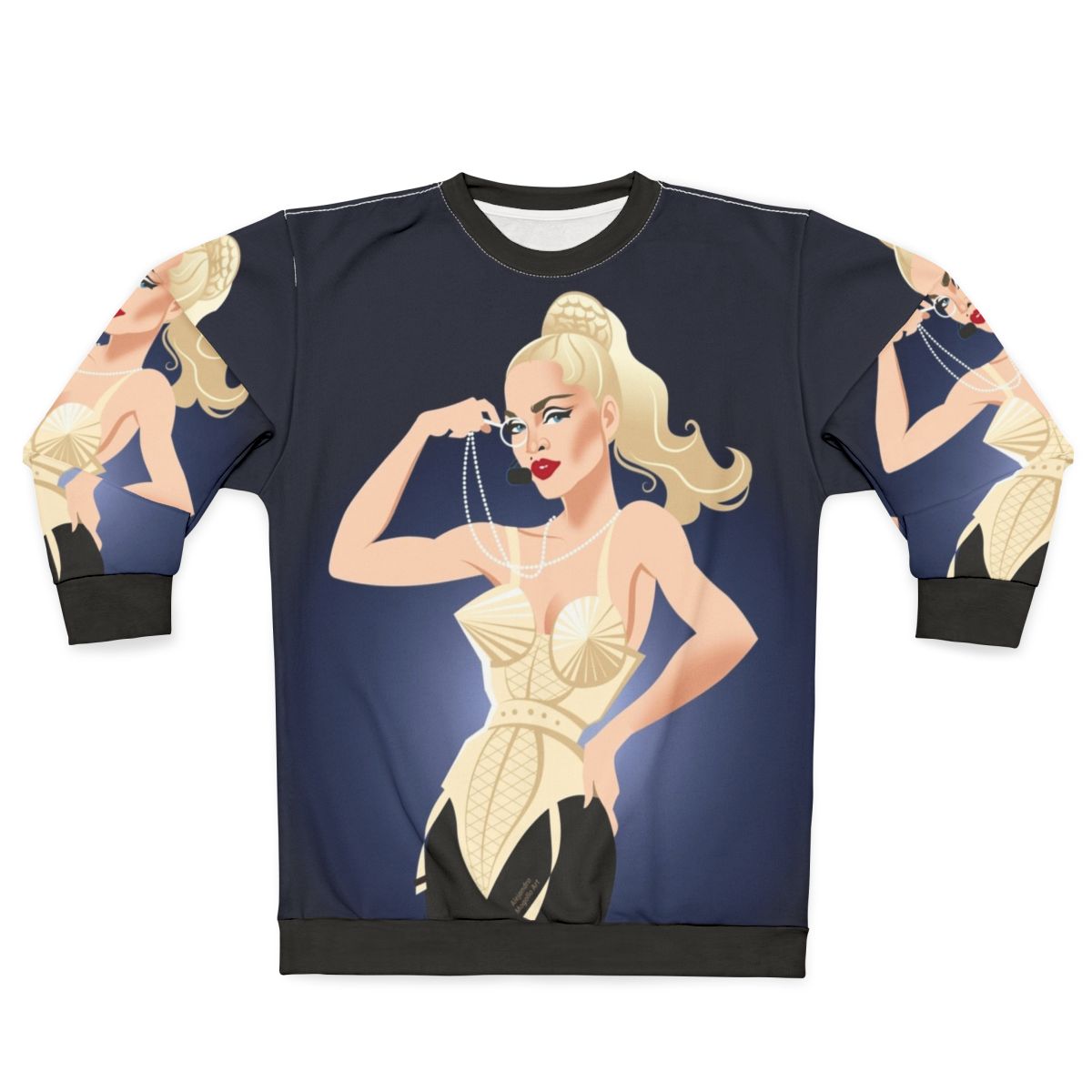 Blond Sweatshirt with Alejandro Mogollo Art
