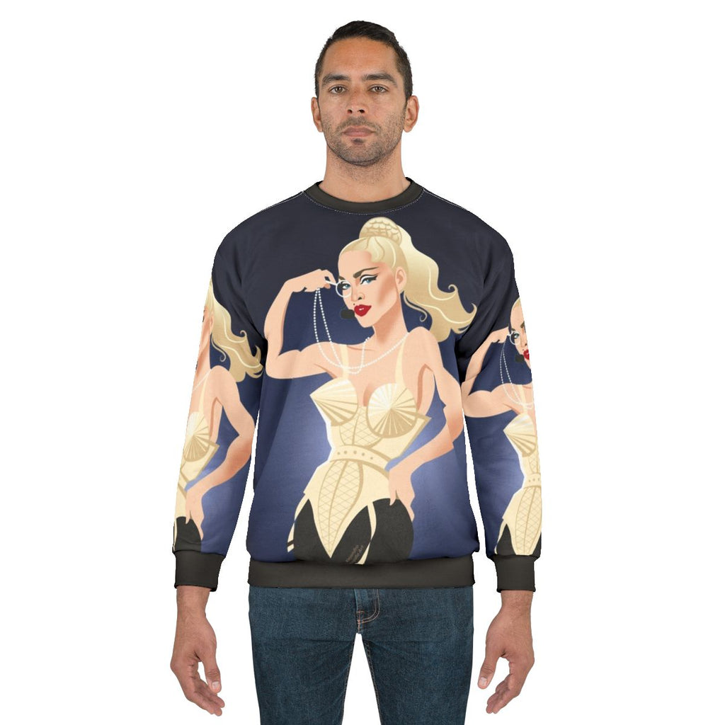 Blond Sweatshirt with Alejandro Mogollo Art