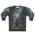 Bloodborne-inspired sweatshirt with dark fantasy gaming design