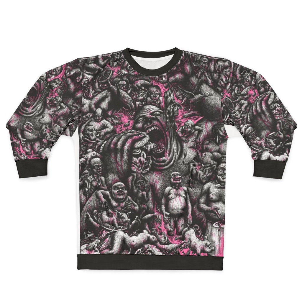 Bloody Hell Beef Horror Graphic Sweatshirt