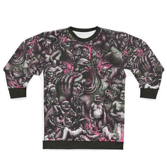 Bloody Hell Beef Horror Graphic Sweatshirt
