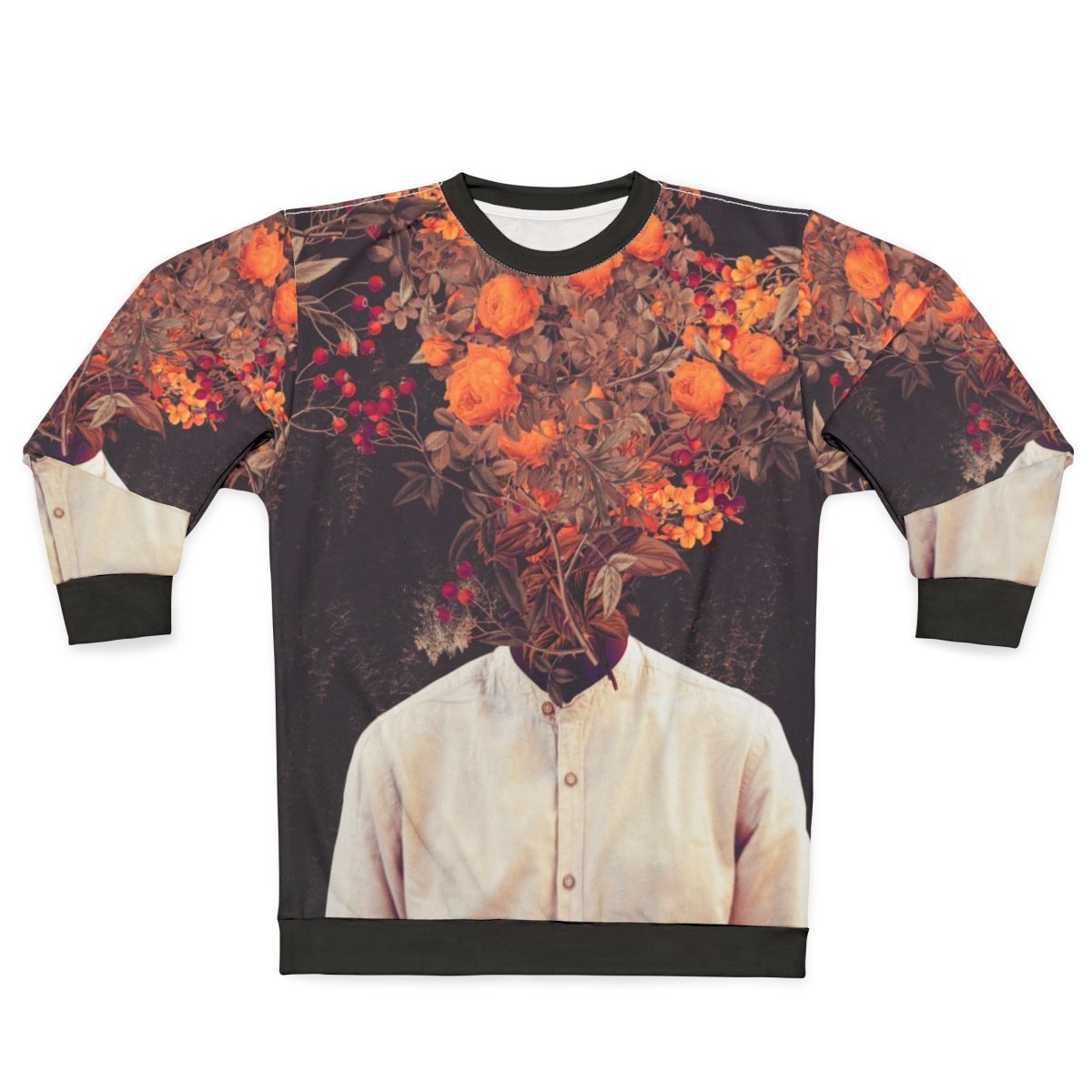 Vintage floral graphic design bloom sweatshirt