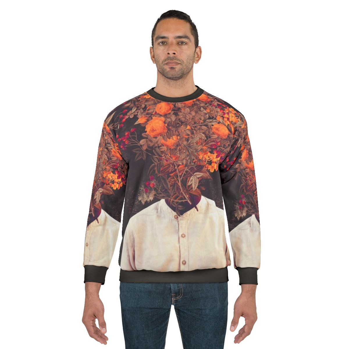 Vintage floral graphic design bloom sweatshirt