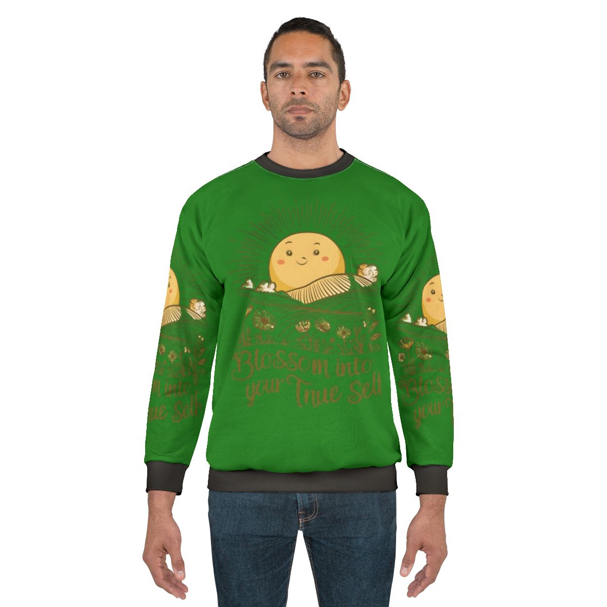Blossom Into Your True Self Floral Sweatshirt