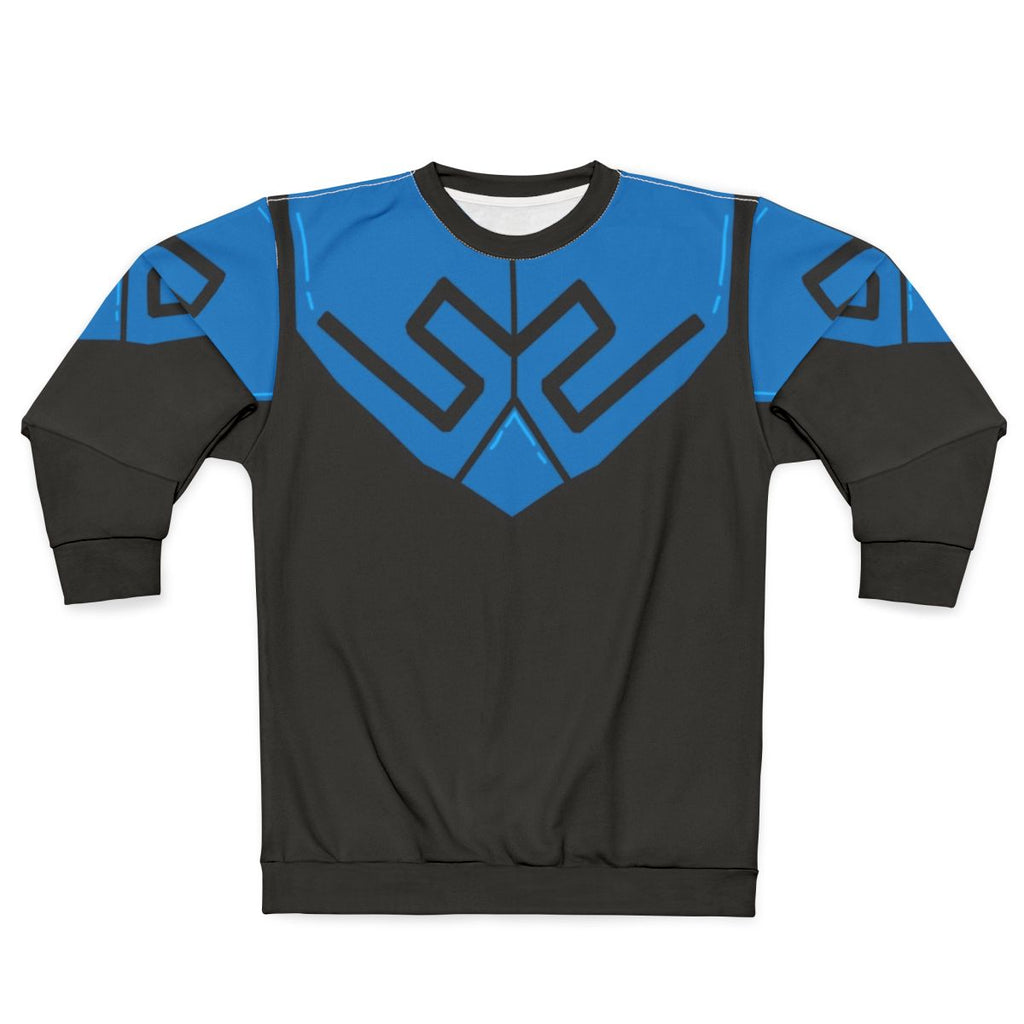 Blue Beetle Armor Superhero Sweatshirt