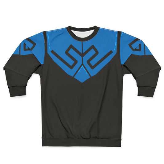 Blue Beetle Armor Superhero Sweatshirt