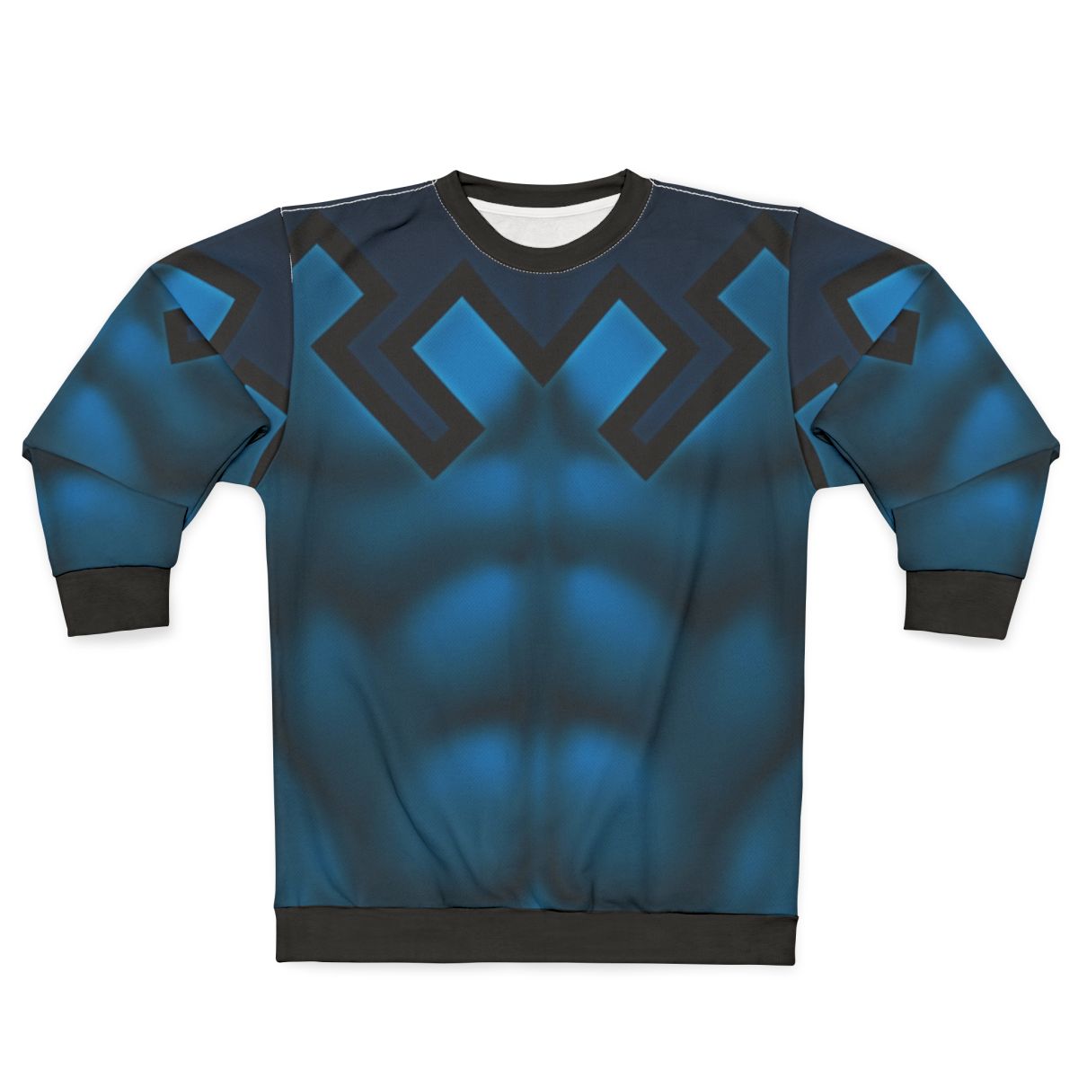 Blue Beetle superhero art sweatshirt