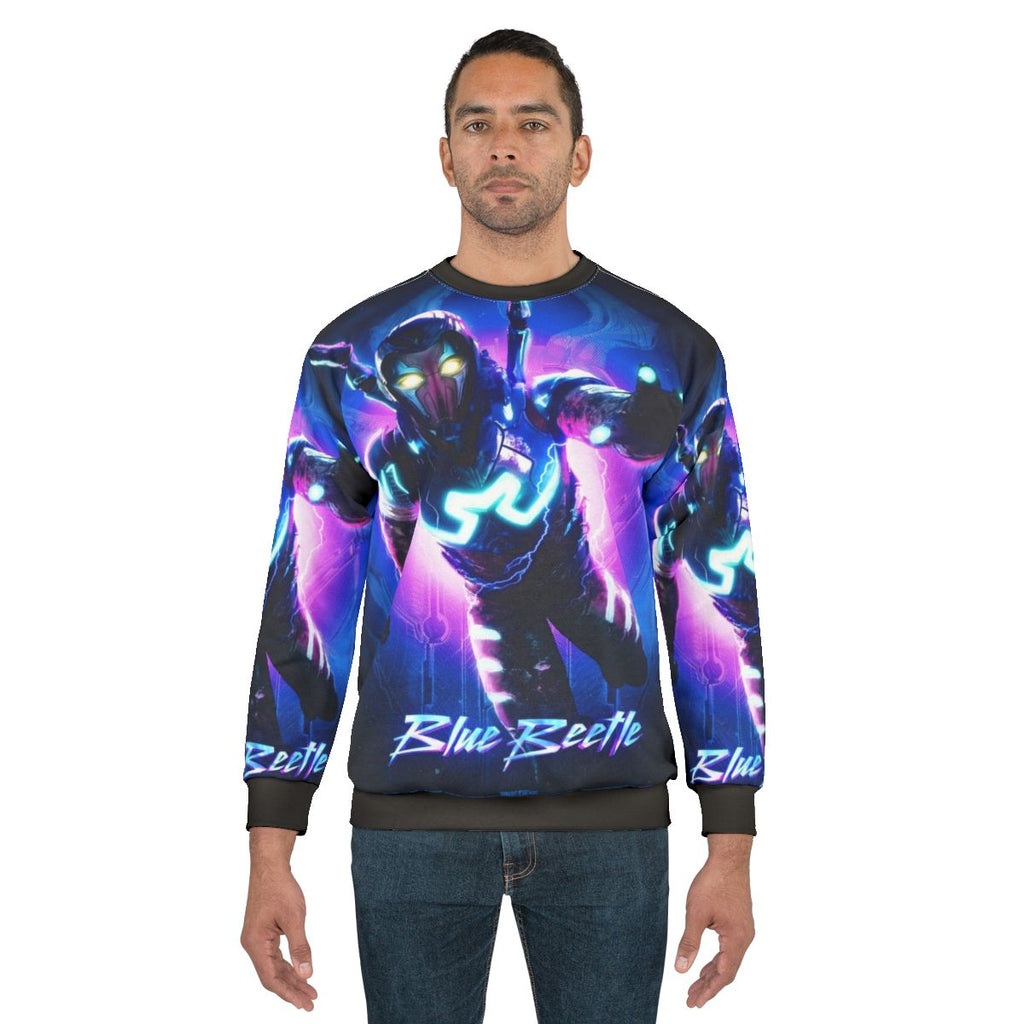 Blue Beetle Sweatshirt with Jaime Reyes Design