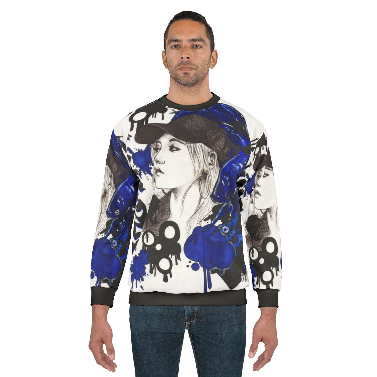 Blue Betta Fish Sweatshirt Featuring Loona's Jinsoul