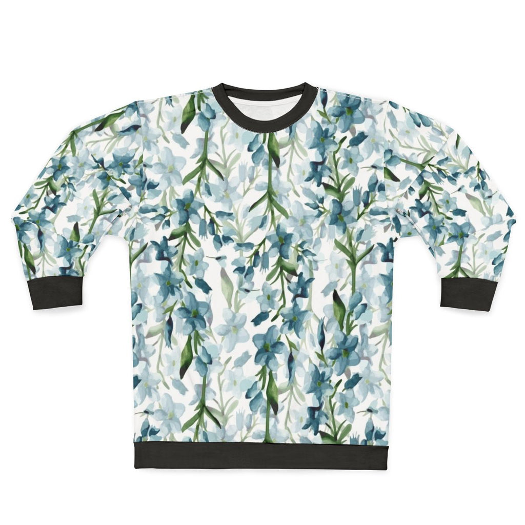 Blue Branches Watercolor Floral Sweatshirt