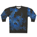 Blue Chinese Dragon Sweatshirt for Dragon Enthusiasts
