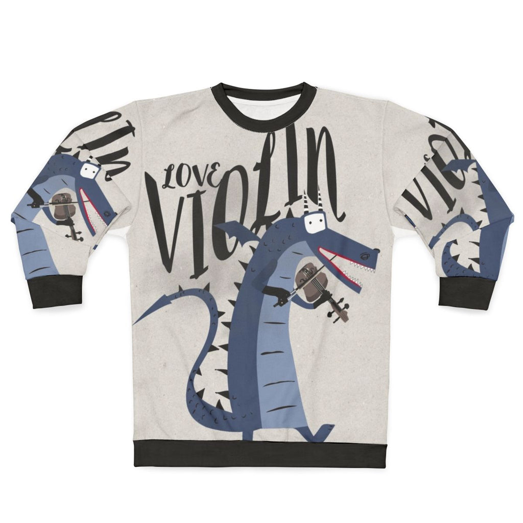Blue Dragon Violinist Sweatshirt