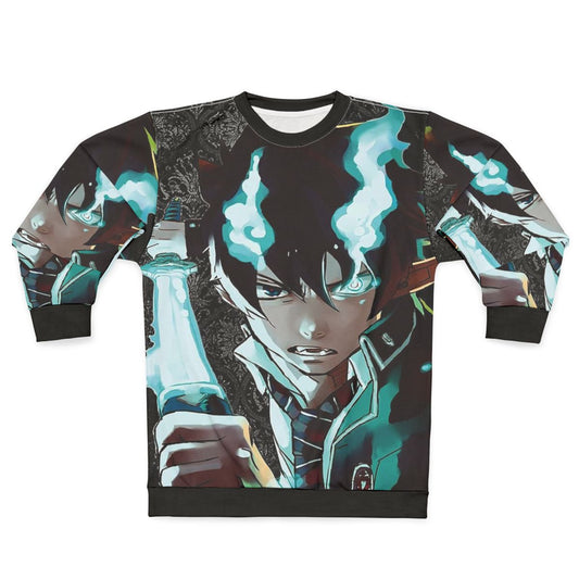 Blue Exorcist themed anime sweatshirt