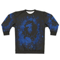 Blue Lion Splatter Fire Emblem Themed Sweatshirt