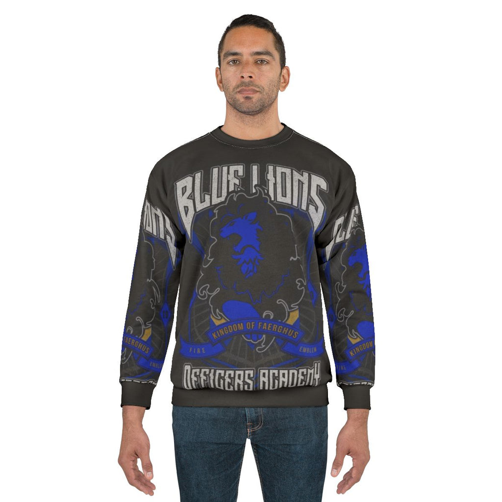 Blue Lions Crest Sweatshirt - Fire Emblem Three Houses Merchandise