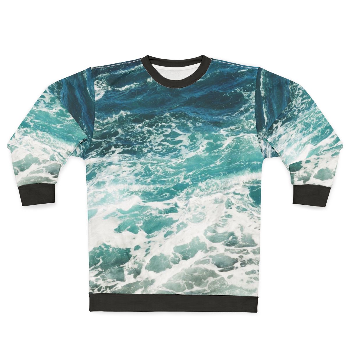 Blue Ocean Waves Sweatshirt