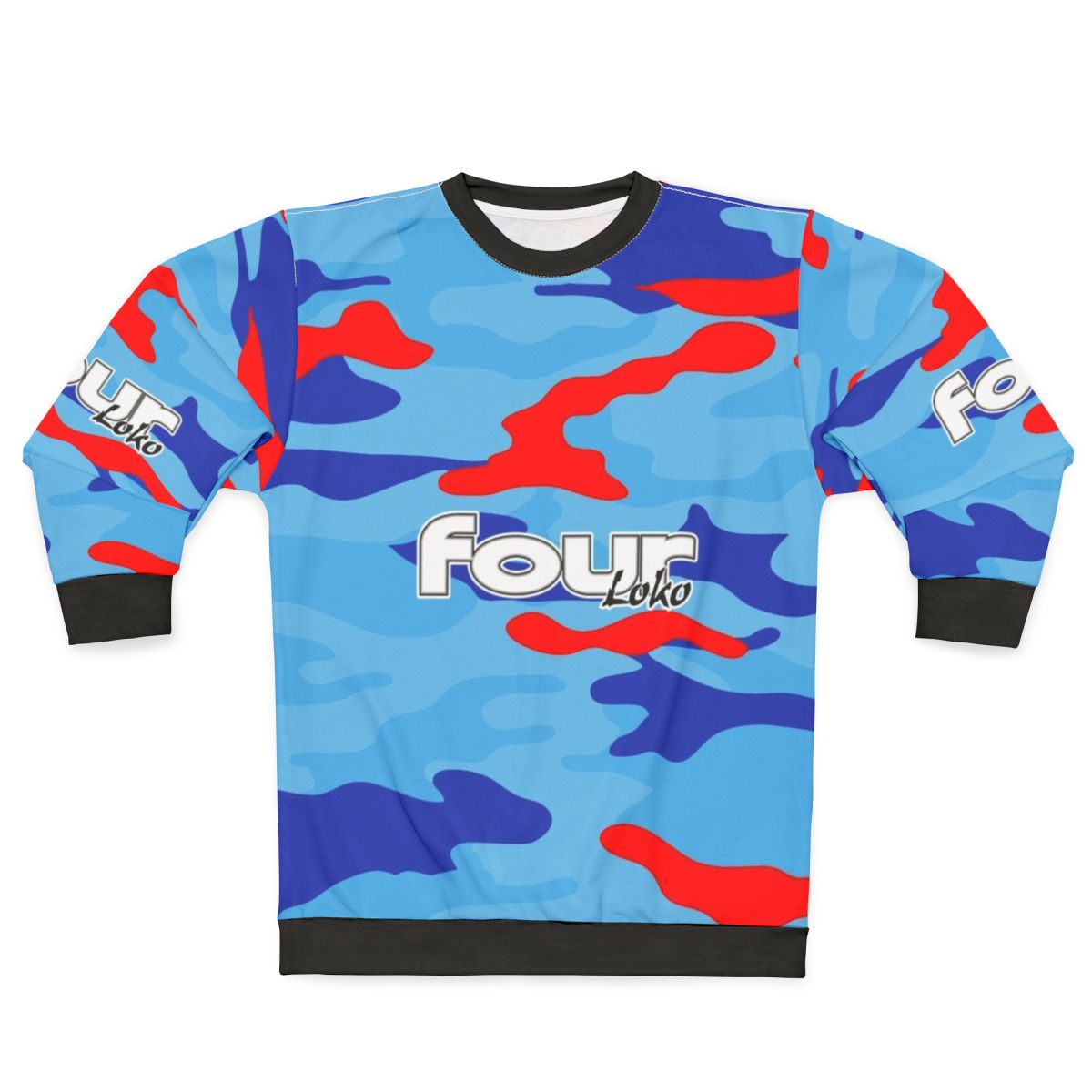 Blue razz camo 4loko sweatshirt