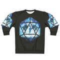 Blue Sky Ice Dragon D20 Sweatshirt - Fantasy RPG Apparel