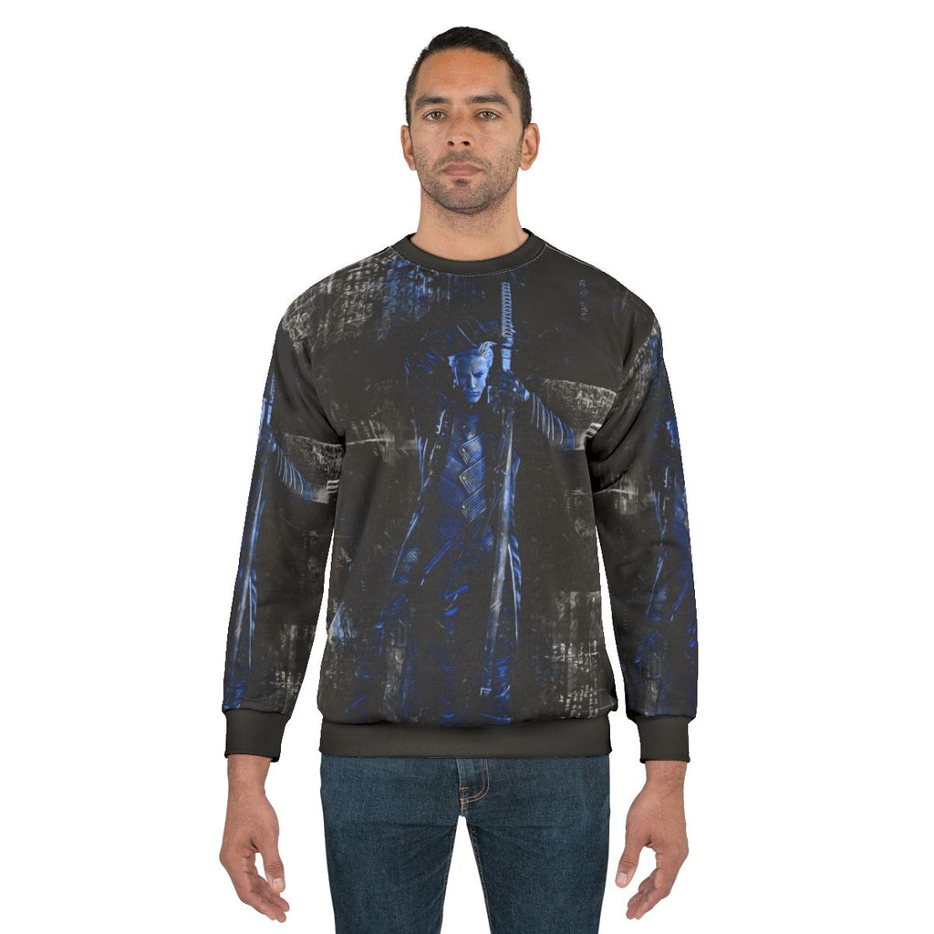 Vergil Demon Trigger Blue Sweatshirt