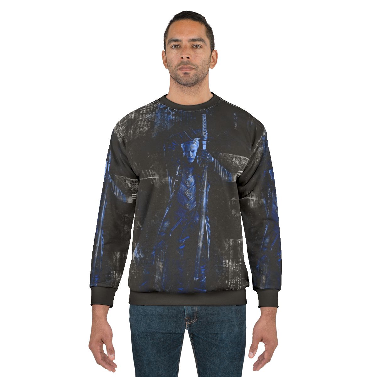 Vergil Demon Trigger Blue Sweatshirt