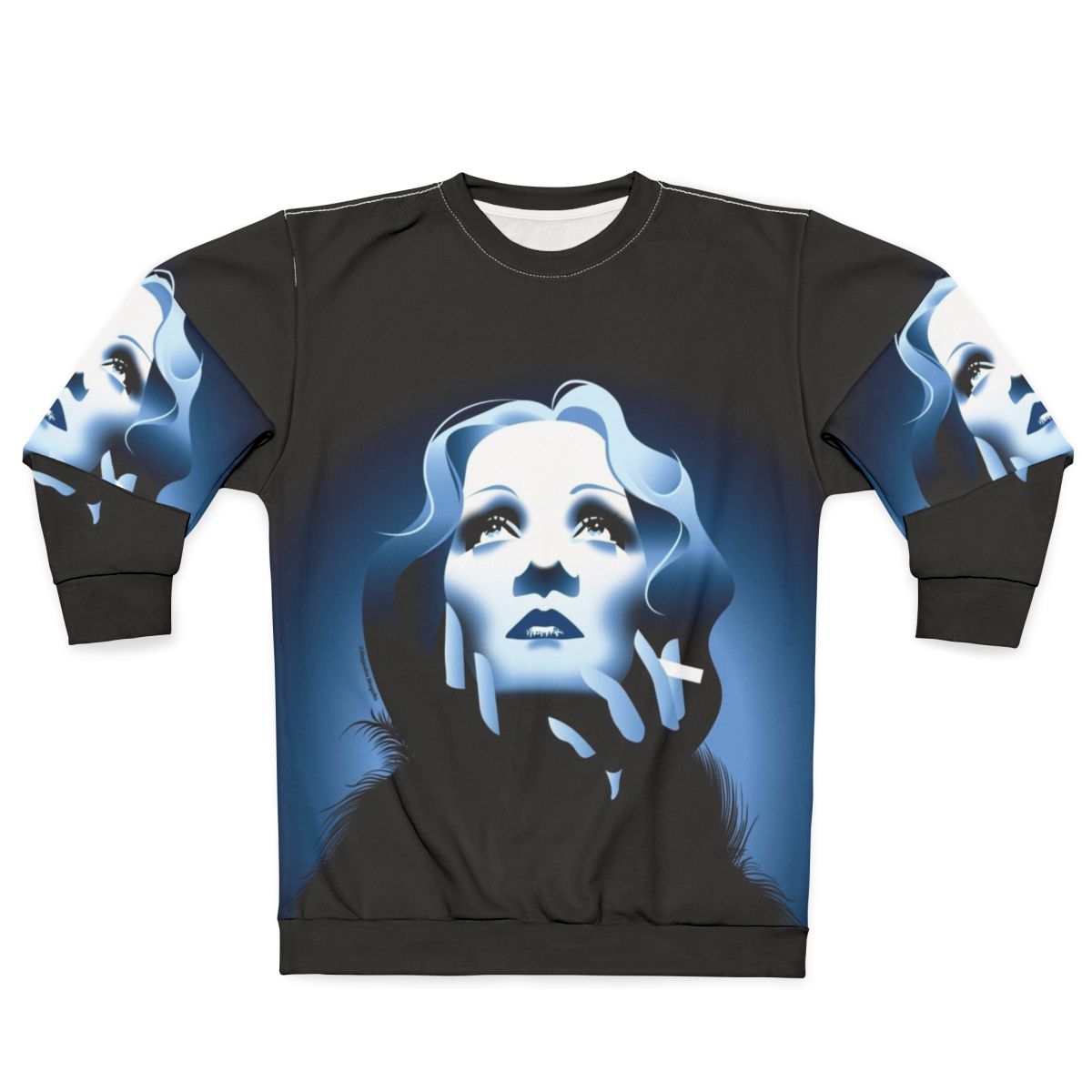 Blue Sweatshirt for Men - Alejandro Morollo Art Design