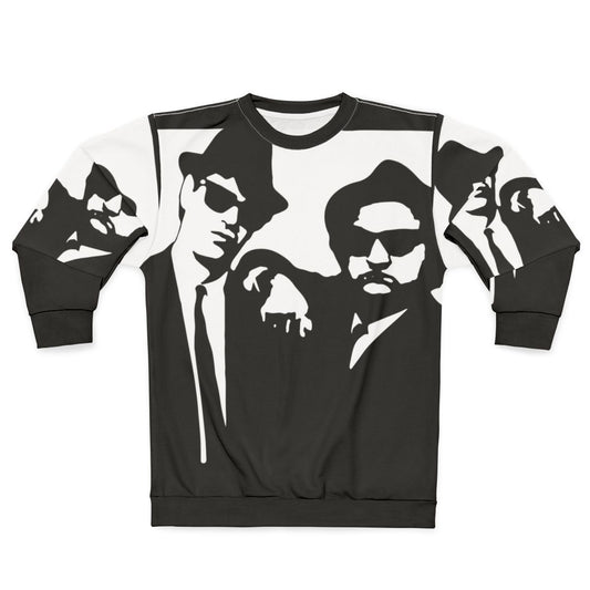 Blues Brothers Sweatshirt with Retro 70s Design