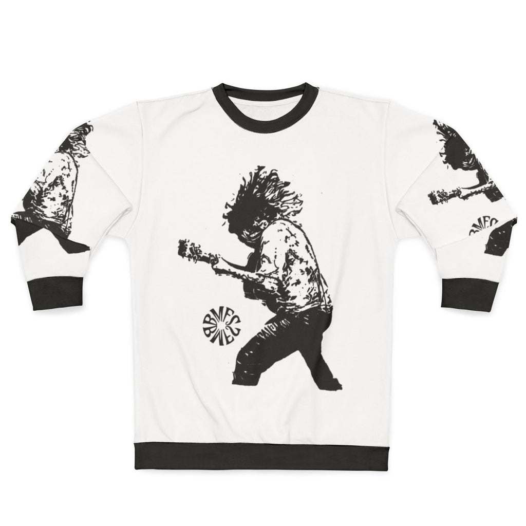 Bluegrass guitar sweatshirt with BMFS design
