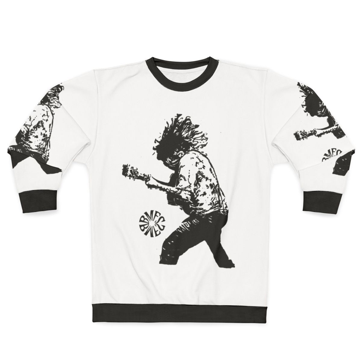 Bluegrass guitar sweatshirt with BMFS design