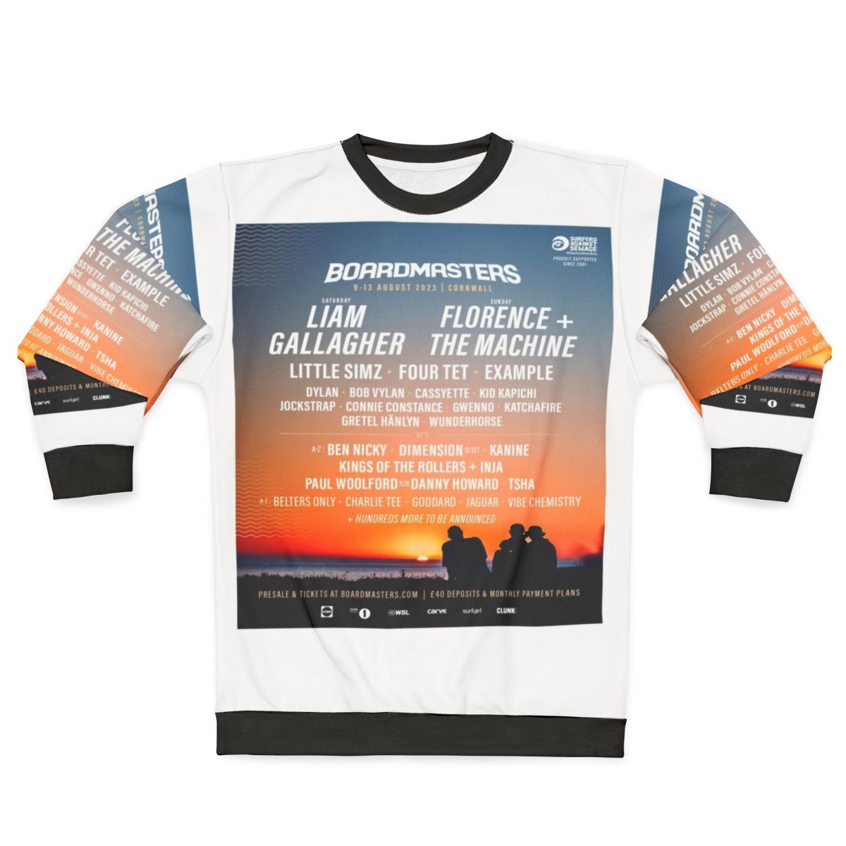 Boardmasters 2023 Sweatshirt - Newquay Music Festival Surfing Apparel