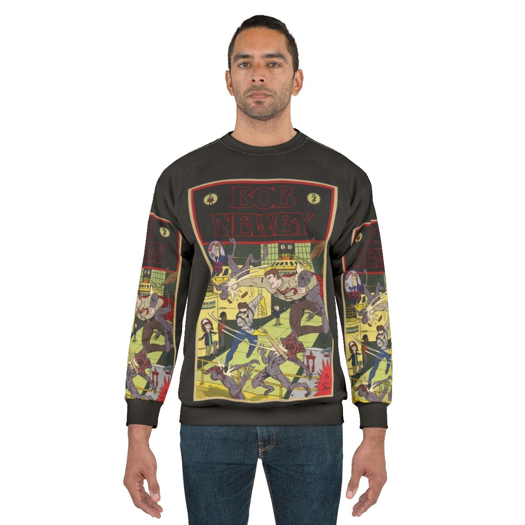 Vintage Stranger Things Bob Newby Superhero Sweatshirt