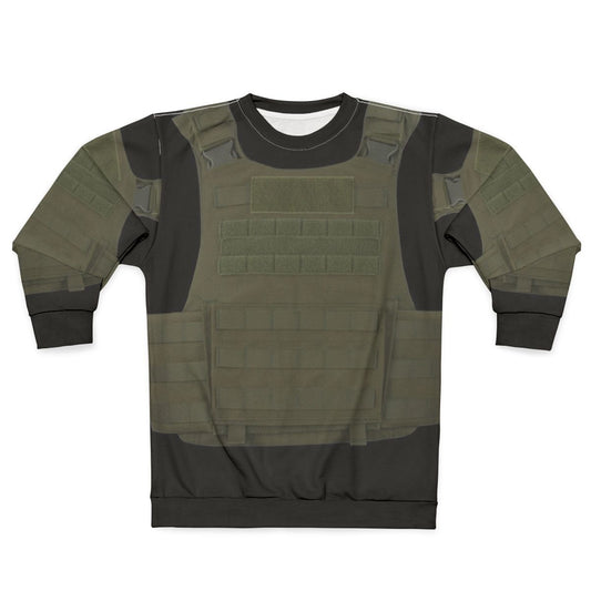 Tactical body armor kevlar sweatshirt