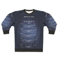 Boeing 747 Jumbo Jet Blueprint Dark Blue Sweatshirt