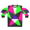 Retro 80s neon color block sweatshirt