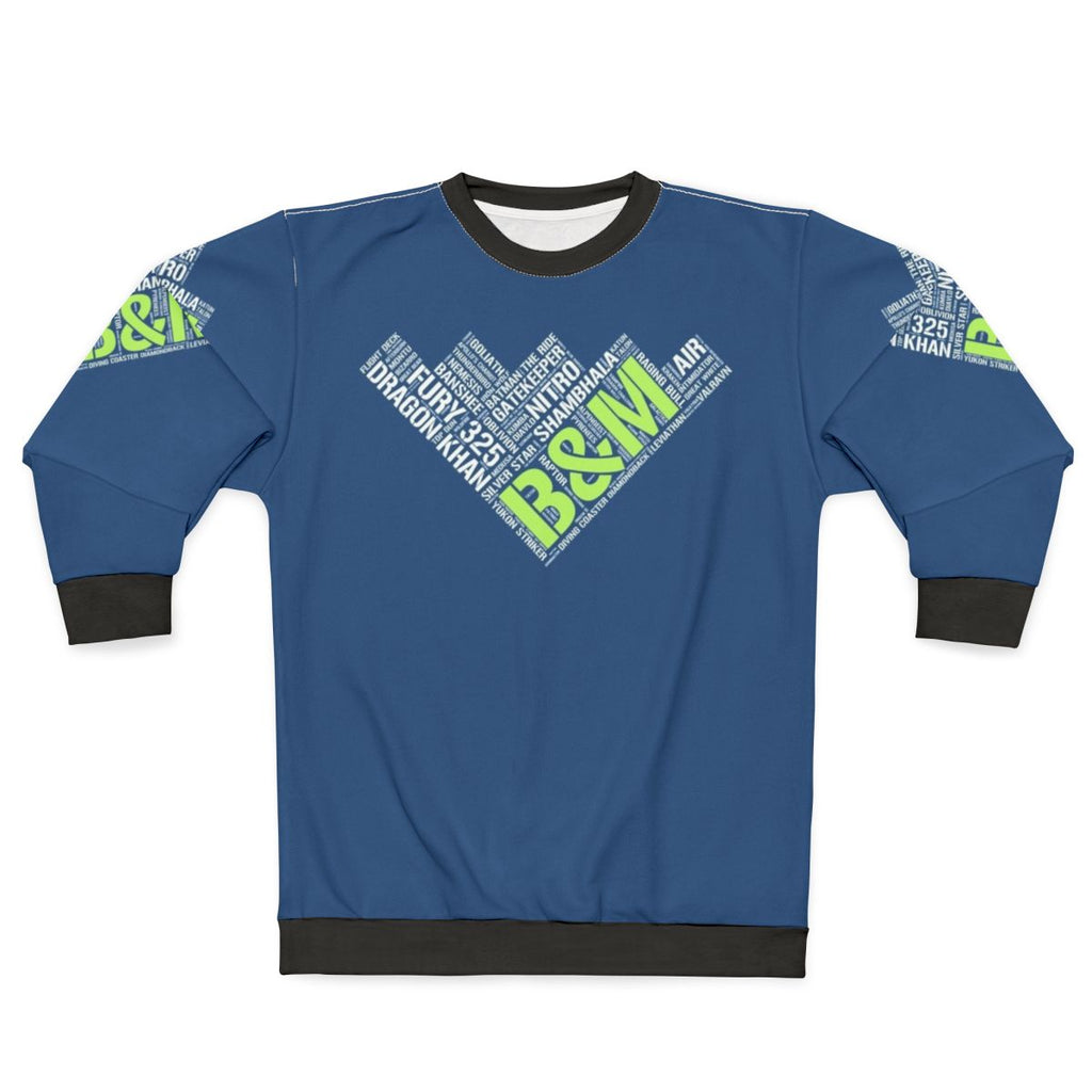 Bolliger Mabillard Roller Coaster Theme Park Sweatshirt