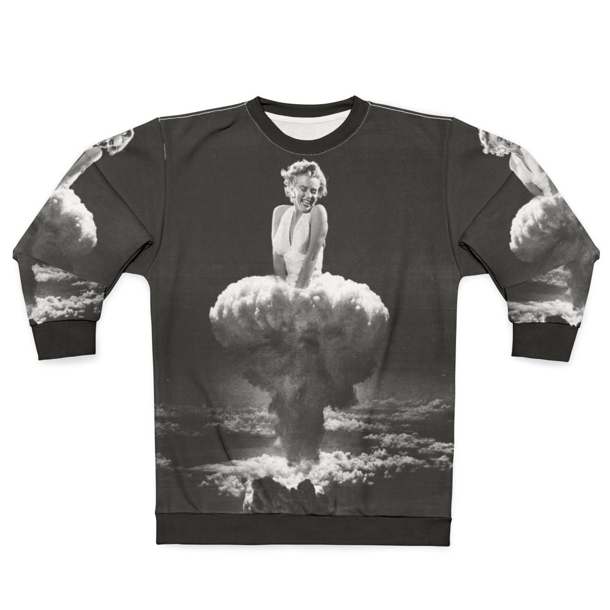 Marilyn Monroe Mushroom Cloud Surreal Sweatshirt