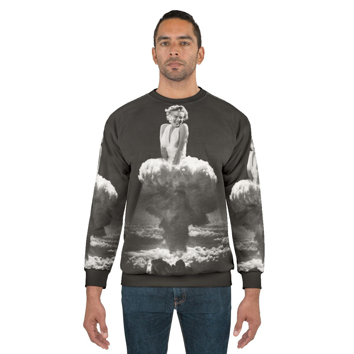 Marilyn Monroe Mushroom Cloud Surreal Sweatshirt